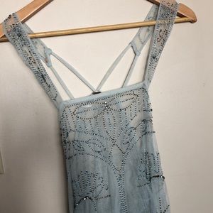 Free People Sheer Beaded Dress